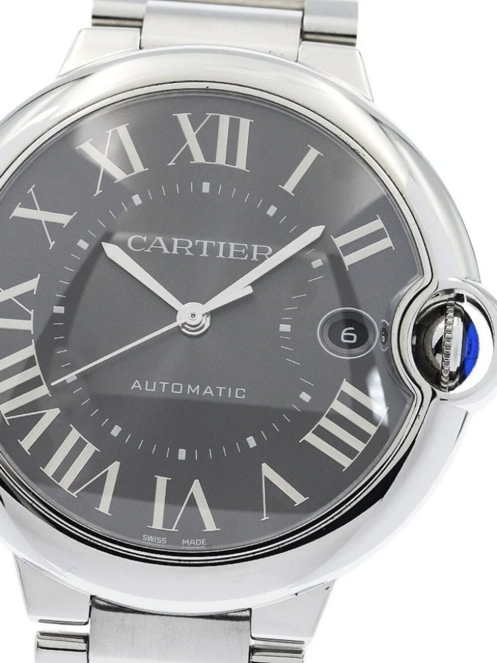 CARTIER Baron blue WSBB0060 Date gray Dial Automatic Men's Watch_939785